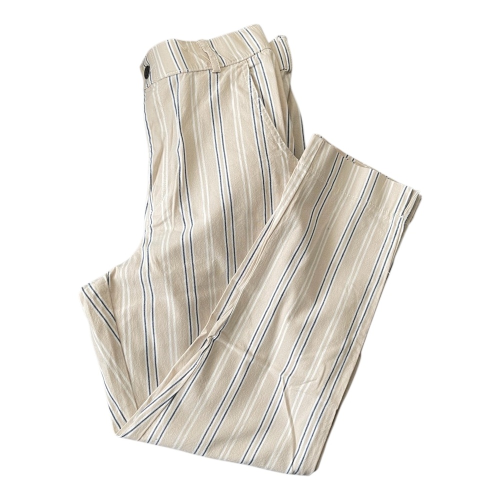 Hollister Striped Beige Casual Pants